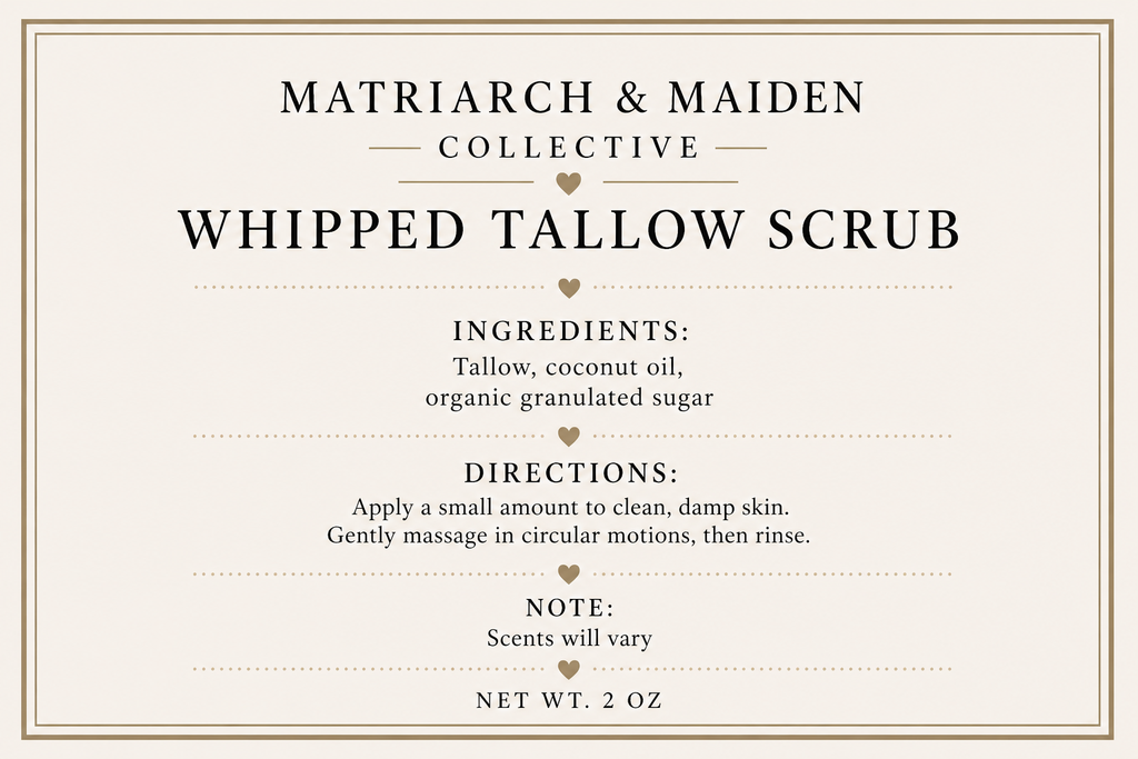 Eucalyptus Mint                            Whipped Tallow Scrub