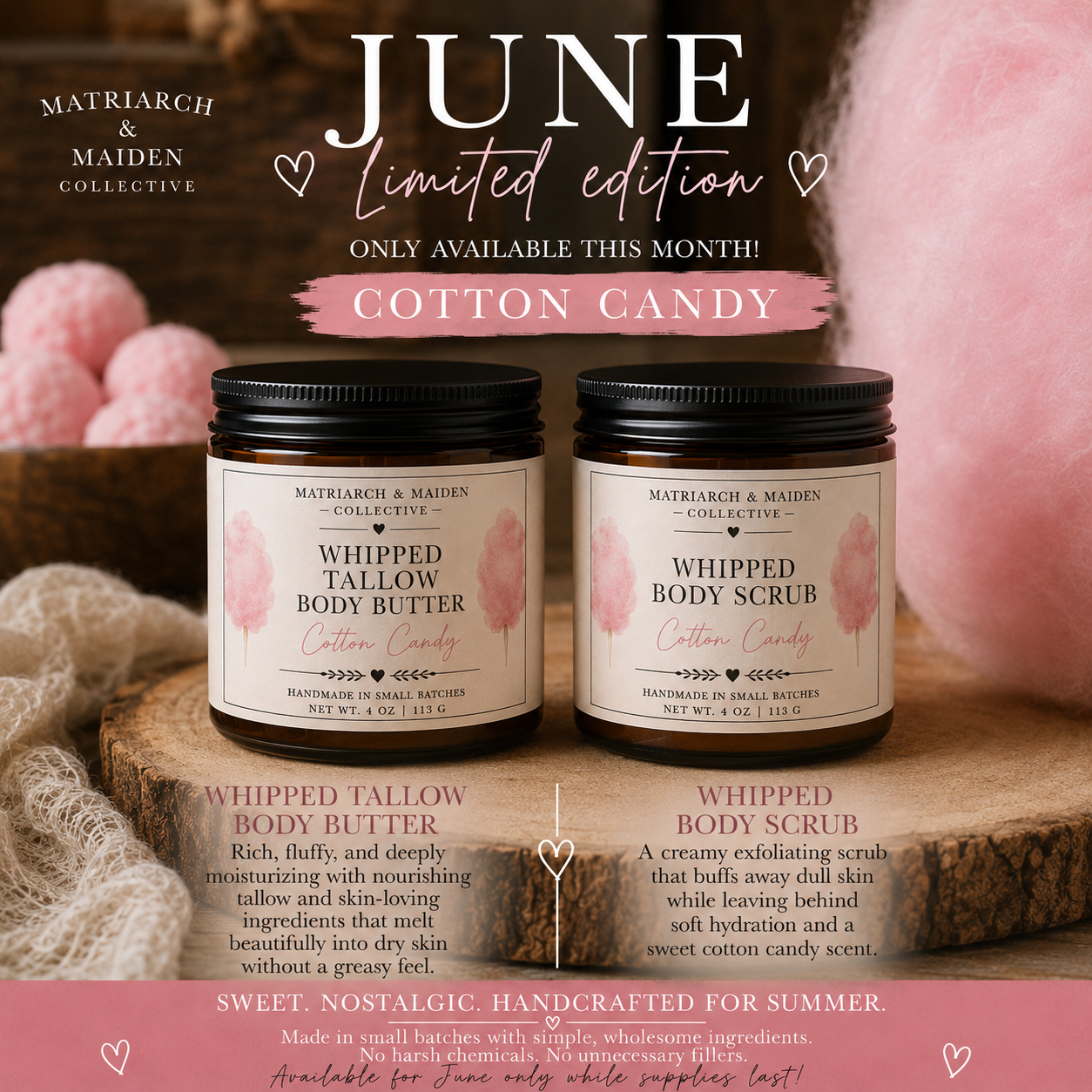June Limited Edition Cotton Candy Body Scrub